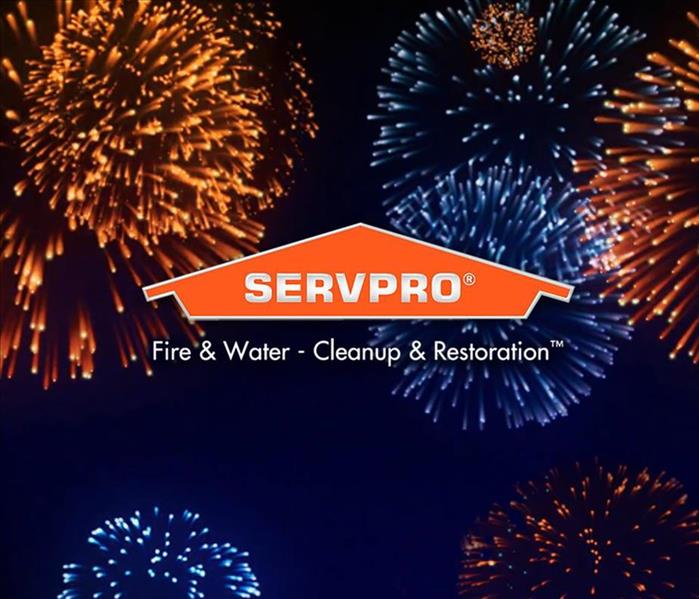 4th of July Fireworks and SERVPRO Logo